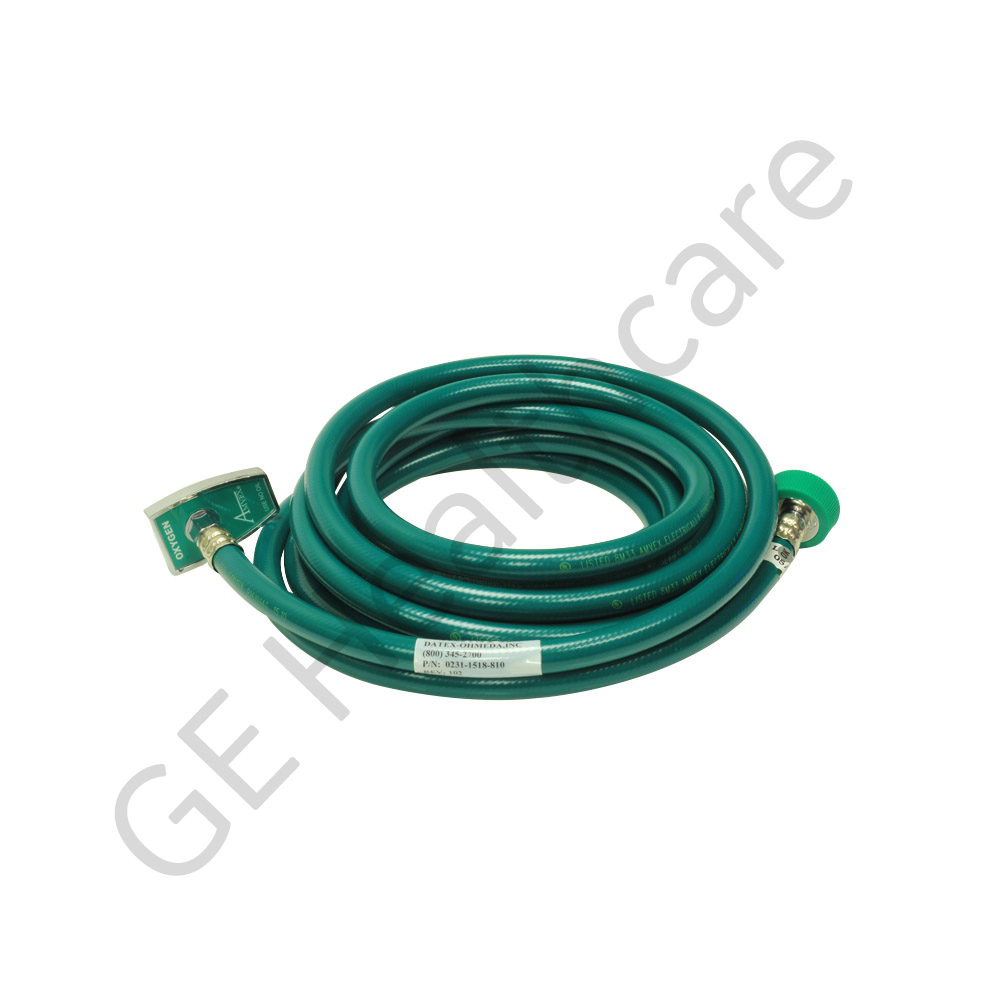 Hose/Assembly O2 Green 15ft BCG NCG M/DISS Hit N-G