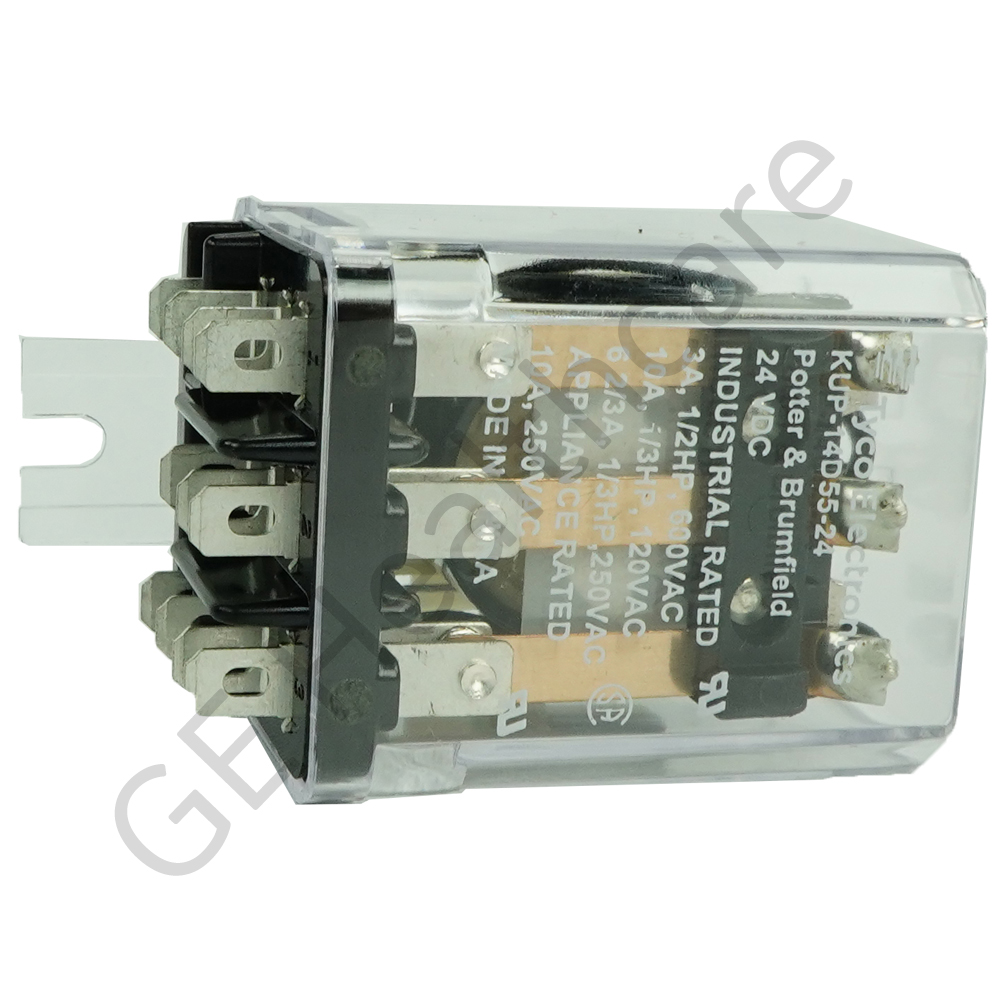 24V DC 3 Pole Double Throw (3PDT) Enclosed Relay